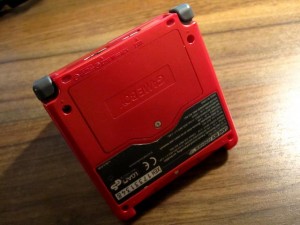 Game Boy Advance Rot Rückseite